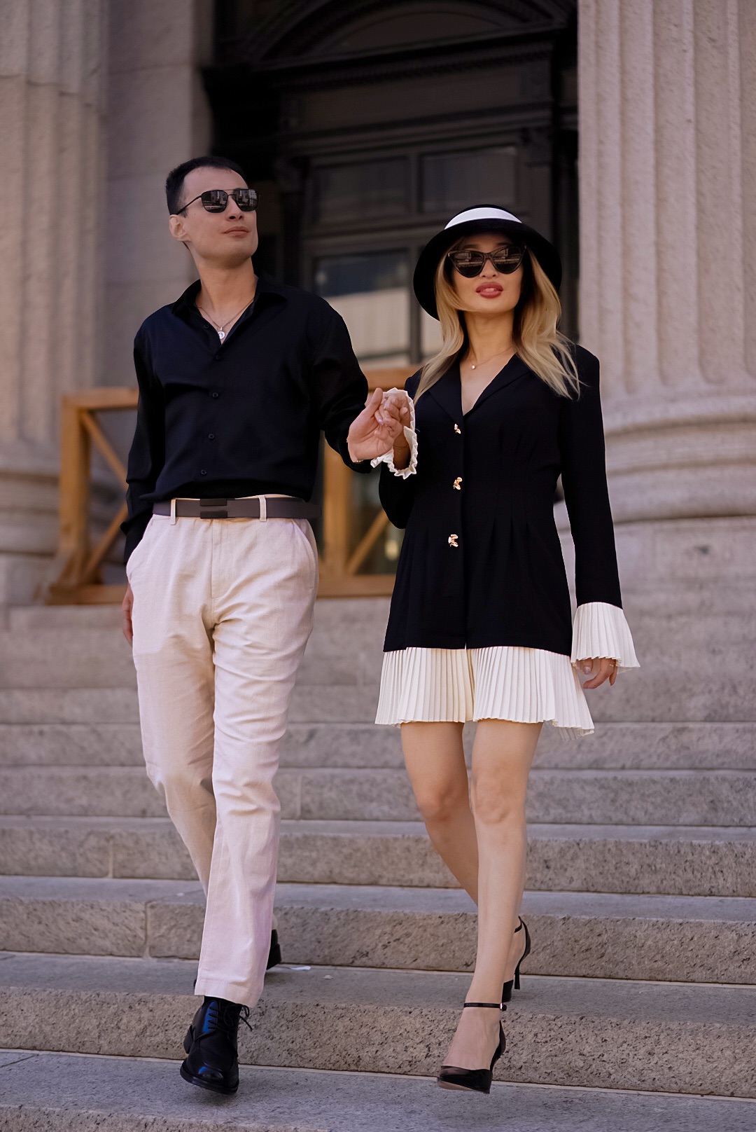 A stroll down the steps · New York City